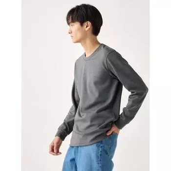 Uniqlo Футболка с круглым вырезом и длинным рукавом HeaTTech Ultra Warm 01 OFF WHITE/MEN XS
