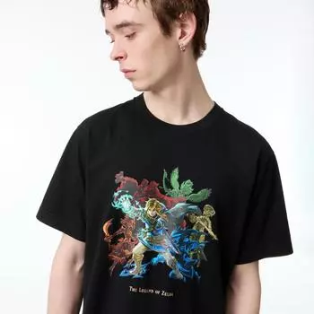 UNIQLO Футболка с рисунком The Legend of Zelda UT, короткий рукав D