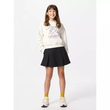 Uniqlo Girls Dry Sweat Mini Coat 01 OFF WHITE/KIDS 100