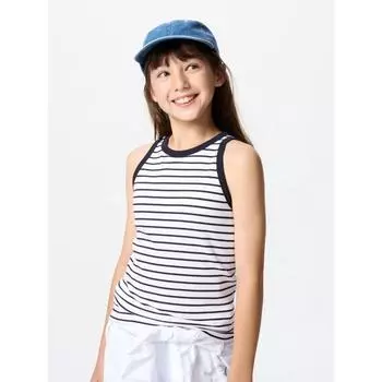 Uniqlo Girls Lip Bra Top Stripe 00 WHITE/KIDS 140