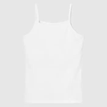 UNIQLO GIRLS Майка из хлопковой смеси AIRism Half Line