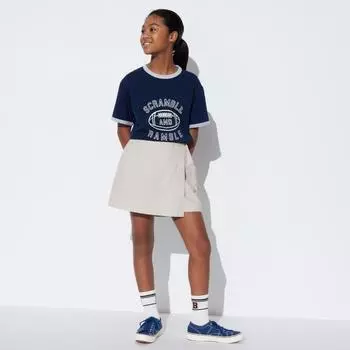 UNIQLO GIRLS Мини-юбка однотонная
