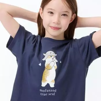 UNIQLO GIRLS Mofusand UT графическая футболка с короткими рукавами H