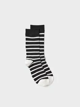 Uniqlo Heattech Socks Stripe 01 OFF WHITE/WOMEN 2426