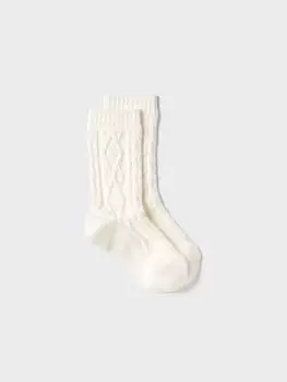 Uniqlo Heattech Sox Cable 00 WHITE/WOMEN 2426