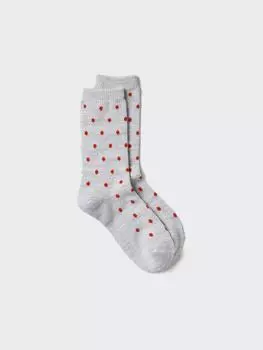 Uniqlo Heattex Socks Dot 03 GRAY/WOMEN 2325