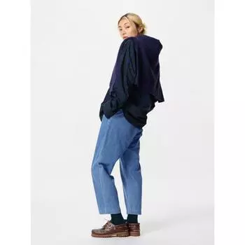 Uniqlo Хлопковые брюки-карго Relax Denim 65 BLUE/WOMEN XS