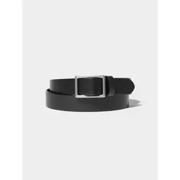 Uniqlo Italian Leather Slide Buckle Belt 09 BLACK/MEN M