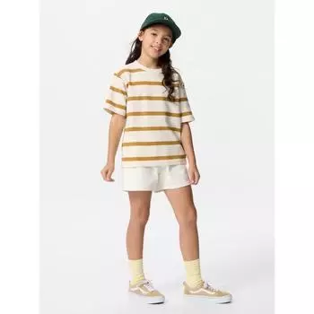 Uniqlo Japan Air Rhythm Cotton Striped Crewneck Tee 01 OFF WHITE/100