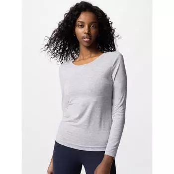 Uniqlo Japan Air RhyThm Uv CuT футболка с круглым вырезом и длинным рукавом 03 GRAY/XS