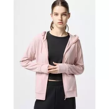 Uniqlo Japan Air Rhythm Uv Cut Mesh Толстовка с капюшоном 10 PINK/XS