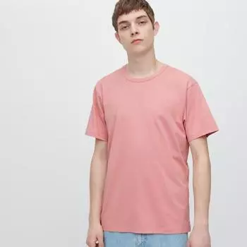Футболка Uniqlo Japan Airism из хлопка с круглым вырезом и коротким рукавом 00 WHITE/XS