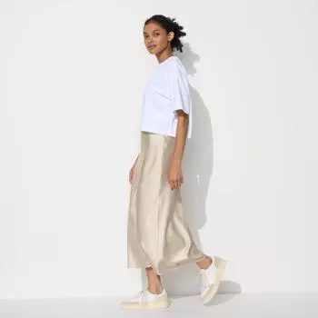 UNIQLO JAPAN атласная юбка