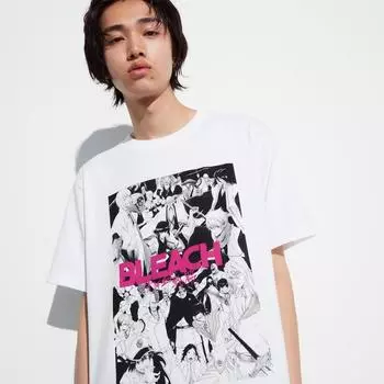 UNIQLO JAPAN BLEACH Thousand Year Blood War UT Графическая футболка Shinigami Destructor с короткими рукавами, стандартная посадка