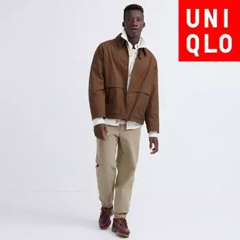 UNIQLO JAPAN Брюки-джоггеры из стираного джерси 58 DARK GREEN/XL