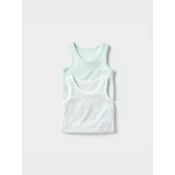 Uniqlo Japan Cotton Mesh Tank Top 2 Pack 03 GRAY/80