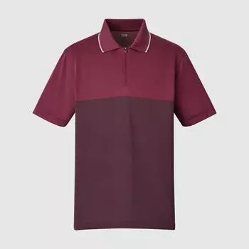 UNIQLO JAPAN Dry EX Рубашка-поло на молнии с половиной молнии Модель Adam Scott Player