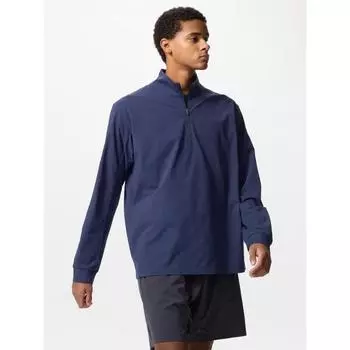 Uniqlo Japan Dry Exuv Cut Half Zip Tee 01 OFF WHITE/S