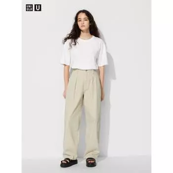 Uniqlo JAPAN джинсовые брюки с подворотами
