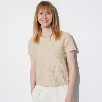 UNIQLO JAPAN Футболка с короткими рукавами и сборками