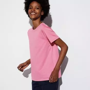 UNIQLO JAPAN футболка с круглым вырезом и короткими рукавами из сетчатой ткани