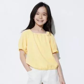 UNIQLO JAPAN GIRLS футболка с объемными рукавами и короткими рукавами