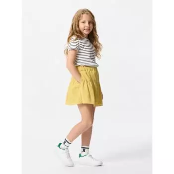 Uniqlo Japan Girls Tiered Mini Coat 01 OFF WHITE/100