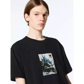 Uniqlo Japan Godzilla 70-я годовщина Ut 09 BLACK/S