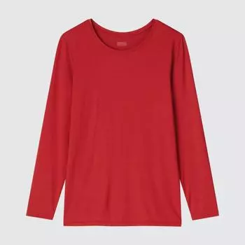UNIQLO JAPAN HEATTECH Футболка с круглым вырезом и длинными рукавами 00 WHITE/3XL
