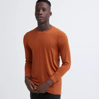Uniqlo Japan HeaTTech Crew Neck T 9 4 рукава 00 WHITE/XS