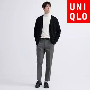 Uniqlo Japan Heattech Smart Pants Chidori 07 GRAY/88