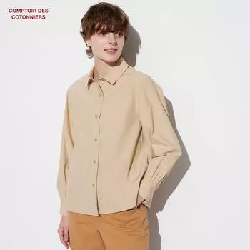 UNIQLO JAPAN хлопковая рубашка с длинным рукавом Comptoir de Coutenier