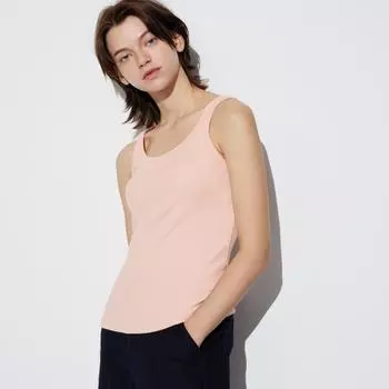 Uniqlo Japan Air Rhythm Хлопковый бюстгальтер-топ 00 WHITE/M