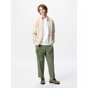 Uniqlo Japan Эластичные брюки с резинкой на талии 02 LIGHT GRAY/XS