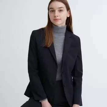 UNIQLO JAPAN Эластичный жакет однотонного цвета Можно расстегнуть 2 пуговицы