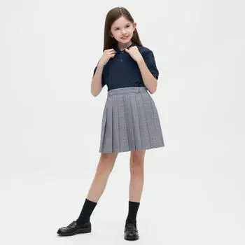 UNIQLO JAPAN KIDS Dry Kanoko Карманная рубашка-поло с короткими рукавами 00 WHITE/100