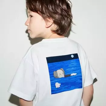 UNIQLO JAPAN KIDS Футболка с рисунком Cows UT с коротким рукавом