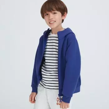 UNIQLO JAPAN KIDS Ультраэластичная сухая парка на молнии, которую можно собрать 03 GRAY/110