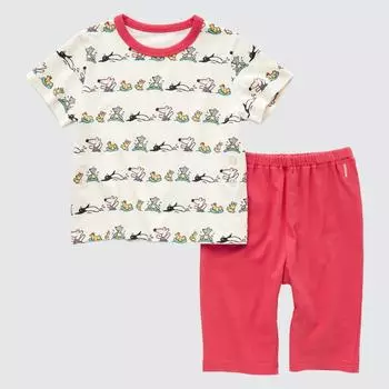 UNIQLO JAPAN Коллекция книжек с картинками Сухие пижамы Maisy Sweats to Swim с коротким рукавом