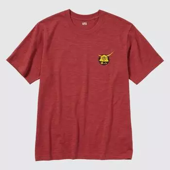 Uniqlo Japan Sake Collection Ut Katsuyama с коротким рукавом, стандартный крой 16 RED/S