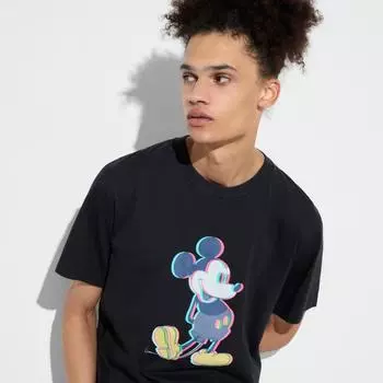 UNIQLO JAPAN Mickey Stans UT стандартный крой с короткими рукавами