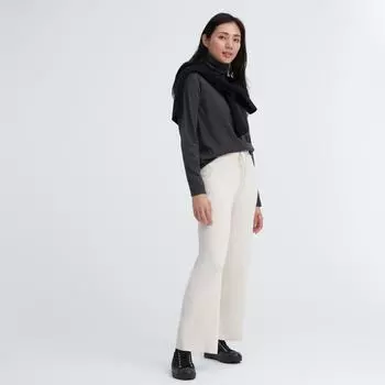 UNIQLO JAPAN Моющиеся трикотажные брюки в рубчик