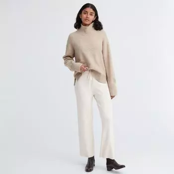 UNIQLO JAPAN Моющиеся трикотажные брюки в рубчик Длинная длина 70–72 см
