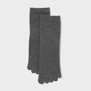 Носки Uniqlo Japan Finger Half 08 DARK GRAY/2527