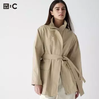 UNIQLO JAPAN пальто оверсайз с воротником-стойкой