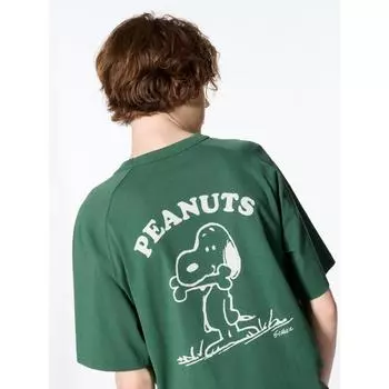 Uniqlo Japan PeanUts Ut Oversized Fit 55 GREEN/XS