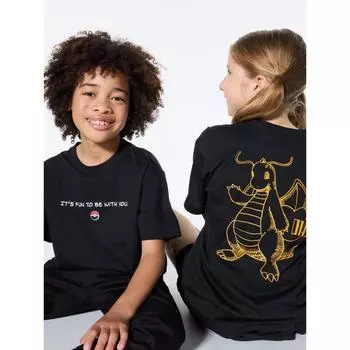 Uniqlo Япония Пок Мон Ут 09 BLACK/100