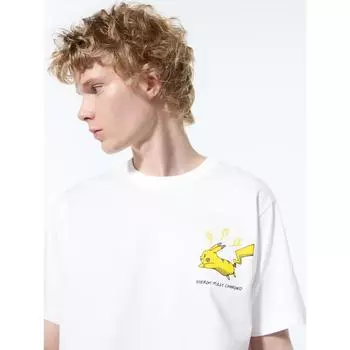 Uniqlo Япония Пок Мон Ут 00 WHITE/XS
