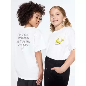 Uniqlo Япония Пок Мон Ут 00 WHITE/100