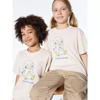 Uniqlo Япония Пок Мон Ут 30 NATURAL/100